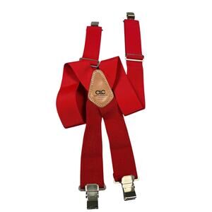 Red CLC Custom Leathercraft Suspenders Heavy Duty 2”